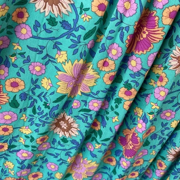 🌾 Spell and the Gypsy folk town turquoise midi dress - Picture 9 of 9